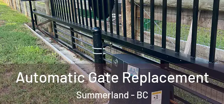  Automatic Gate Replacement Summerland - BC