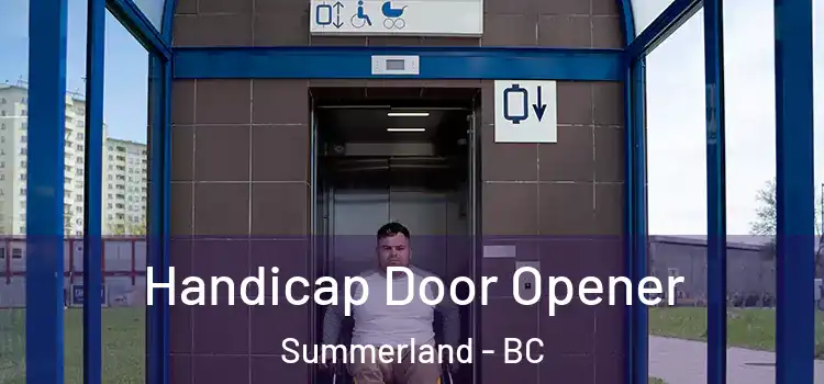 Handicap Door Opener Summerland - BC