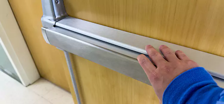 Installing a Push Bar on a Door Summerland